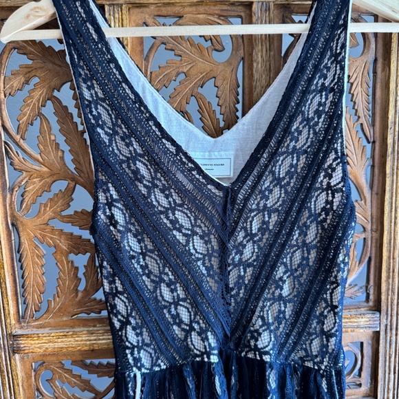 Anthropologie Moulinette Soeurs Black Lace & Nude Cocktail Dress SizeXS - Picture 5 of 6